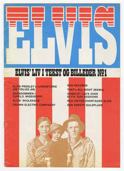 Elvis Presley Original Concert Program