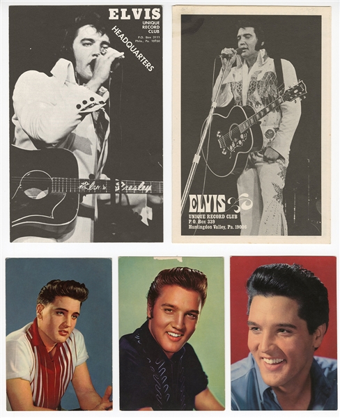 Elvis Presley Original Photographs, Concert Programs, Facsimile Signatures & Fliers Lot