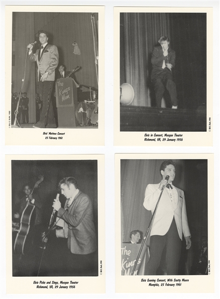 Elvis Presley Concert Photograph Lot With Bill Burk Autograph