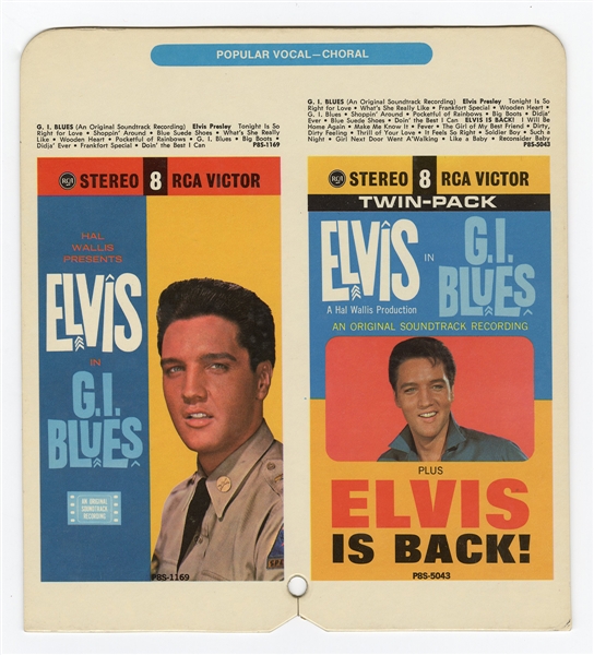 Elvis Presley Original Twin-Pack Stereo 8 G.I. Blues