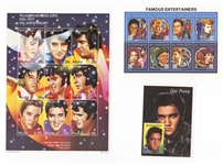 Elvis Presley and More Famous Entertainers' Stamps Lot
