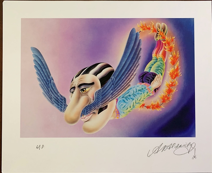 Beatles "Mr. Kite" Original Artists Proof Artwork for "The Beatles Illustrated Lyrics" Book Signed By Alan Aldridge