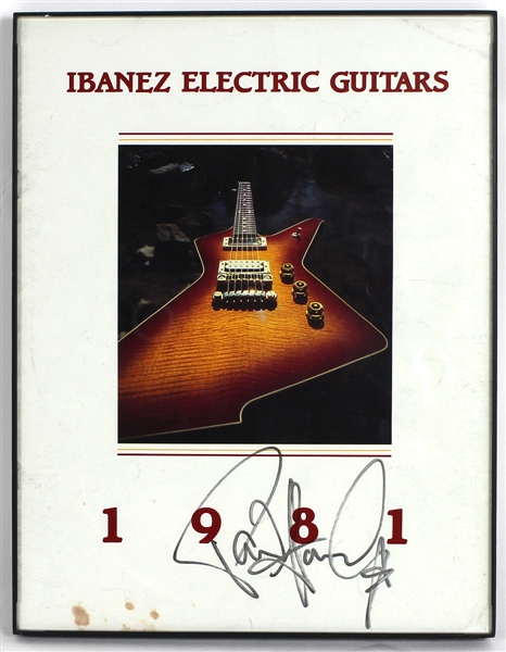 KISS Paul Stanley Signed Ibanez Guitar Poster