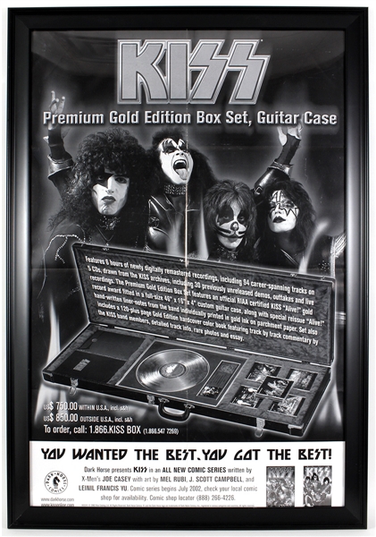 KISS Premium Gold Edition Box Set Guitar Case Poster