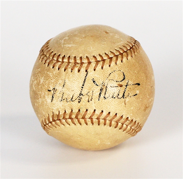 Babe Ruth Signed "Blood" Baseball Beckett LOA