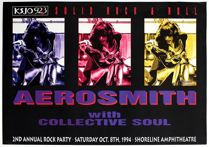 Aerosmith Original Concert Poster