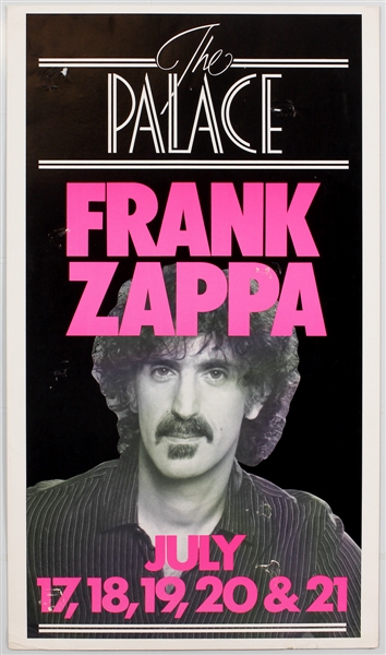 Frank Zappa Original 1984 Concert Poster