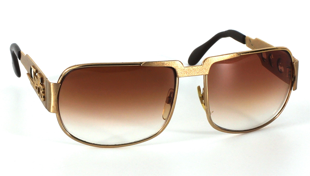 Elvis Presley Historic 1972 Madison Square Garden Stage Worn and Owned Custom "TCB" Prescription Sunglasses