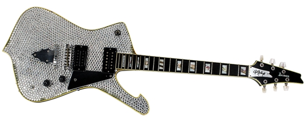 KISS Paul Stanley Stage Used 1979 Ibanez PS10 Custom Rhinestone Guitar by Steve Carr for the 1996 Reunion Tour