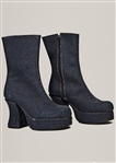 Spice Girl Geri Halliwell Spiceworld Tour Worn Blue Denim Platform Boots 