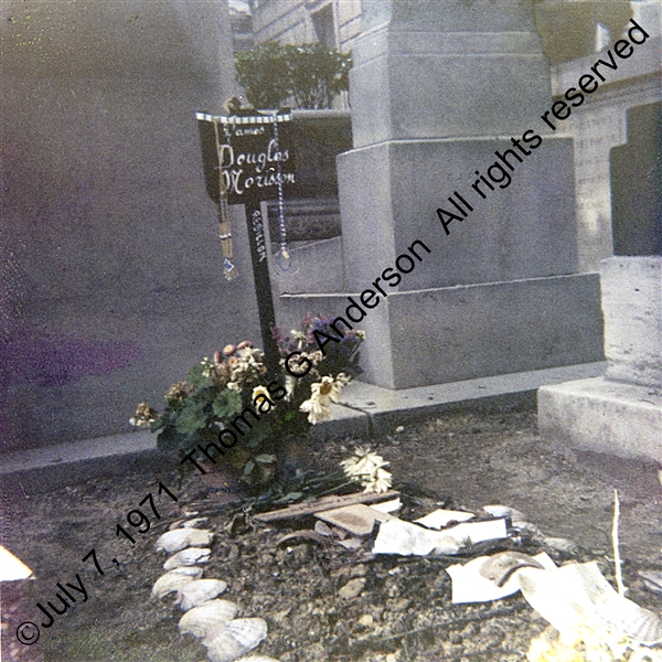 Jim Morrison Grave Photographs with Copyright
