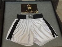 Muhammad Ali Signed Trunks Display