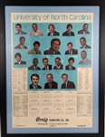 Michael Jordan Historic 1981 North Carolina Tar Heels Team Signed Calendar JSA LOA