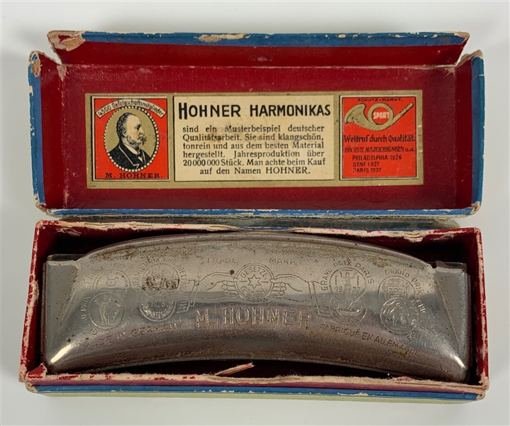 John Lennon’s Owned and Used Beatles 1960’s Hohner Harmonica