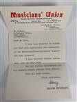 Pete Best's Musician's 1962 Union Card 