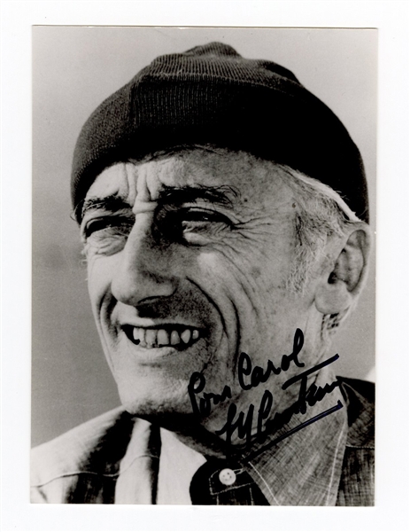 Jacques Cousteau Signed Photograph Beckett COA