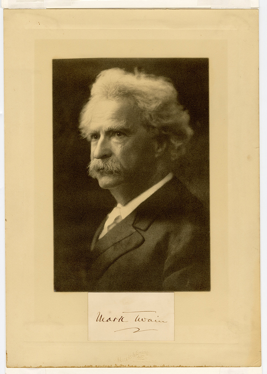 lot-detail-mark-twain-samuel-l-clemens-signature-cut-display-jsa-loa