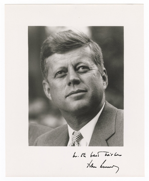 Lot Detail - John F. Kennedy Official White House Photograph with ...