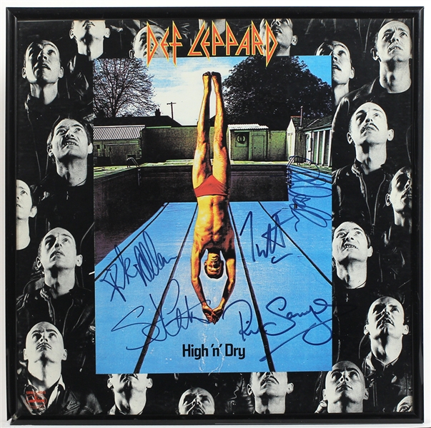 Def Leppard Signed "High n Dry" Album 