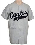 Monte Irvin Inscription Newark Eagles Signed Jersey