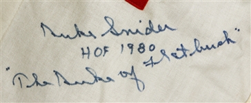 Duke Snider Signed Los Angeles Dodgers Cooperstown Rookie Replica Jersey