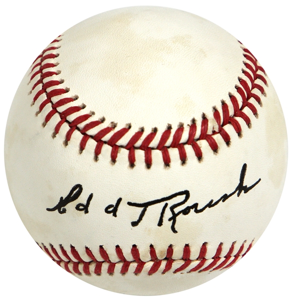 Edd Roush Signed Baseball