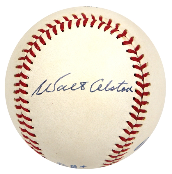 Walter Alston Signed Baseball