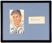 Earl Averill Signed Framed Display