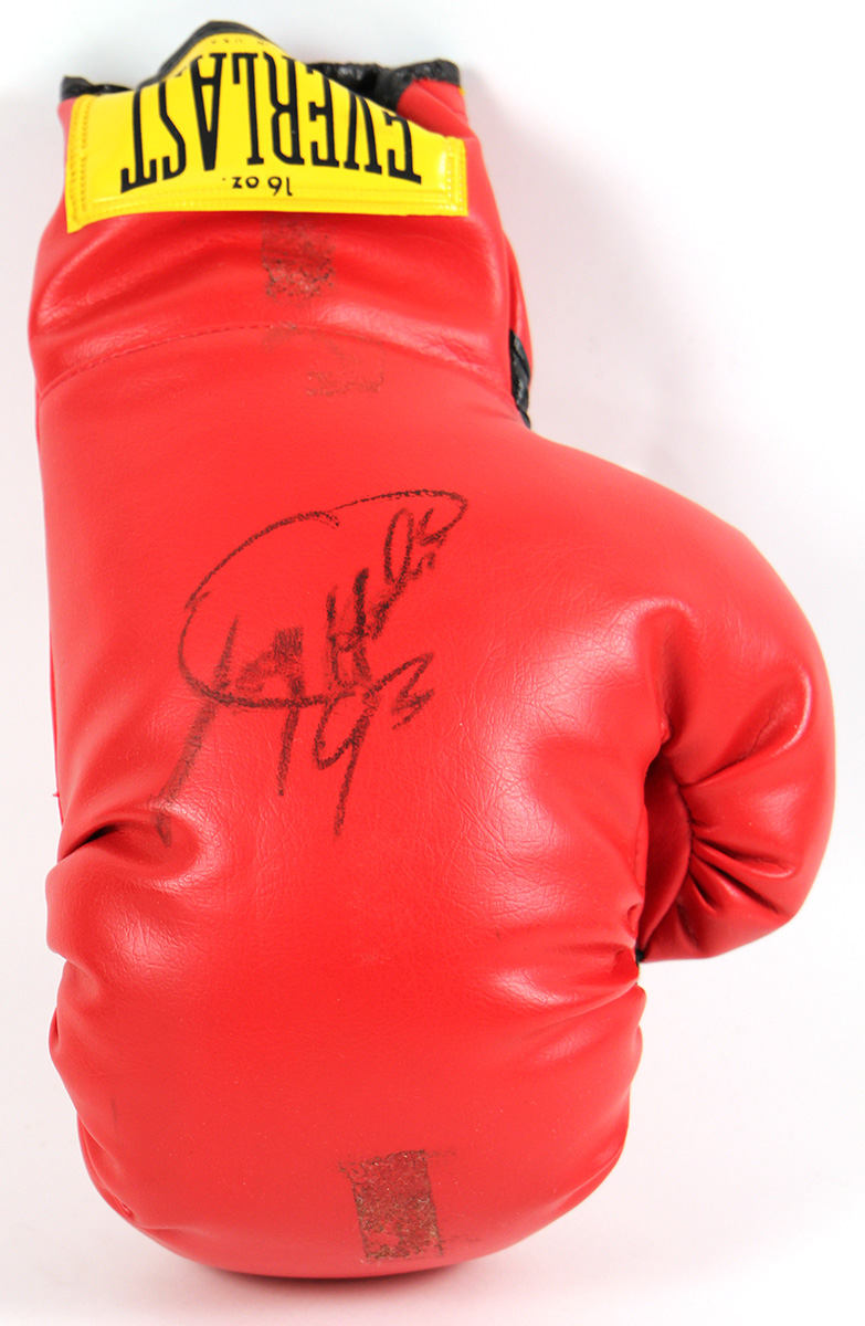 Lot Detail - Larry Holmes Signed Boxing Glove JSA Authentication