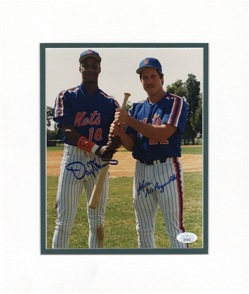 Darryl Strawberry and Kevin McReynolds Signed Photograph JSA Authentication