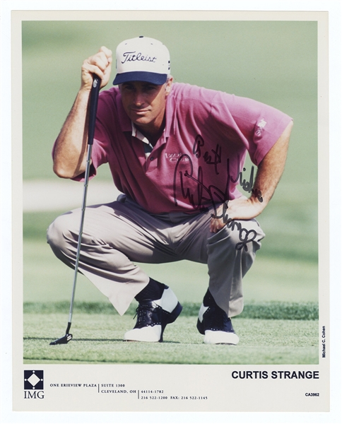 Curtis Strange Signed Photograph