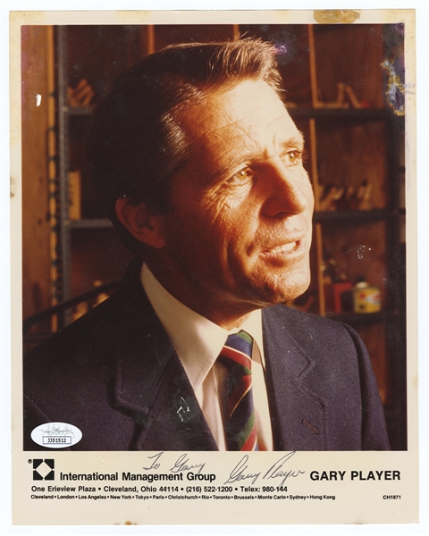 Gary Player Signed Photograph JSA Authentication