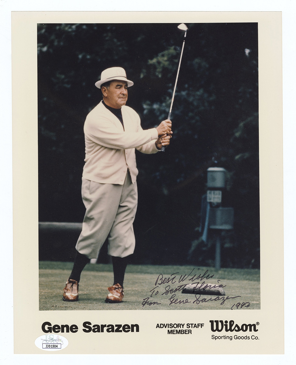 Lot Detail - Gene Sarazen Signed Photograph JSA Authentication