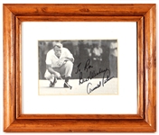 Arnold Palmer Signed and Inscribed Framed Display