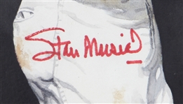 Stan Musial Signed St. Louis Cardinals Painting