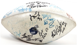 1990 New York Giants Team Signed Football JSA LOA
