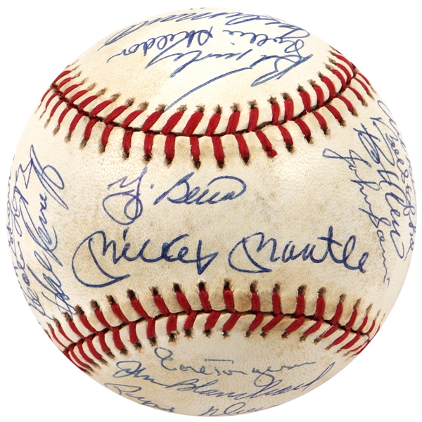 1961 New York Yankees Reunion Signed Baseball (33 signatures)