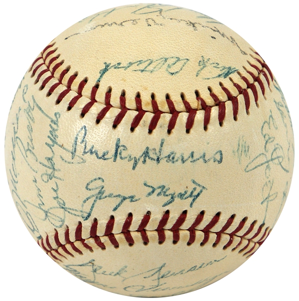 1953 Washington Senators Signed Baseball