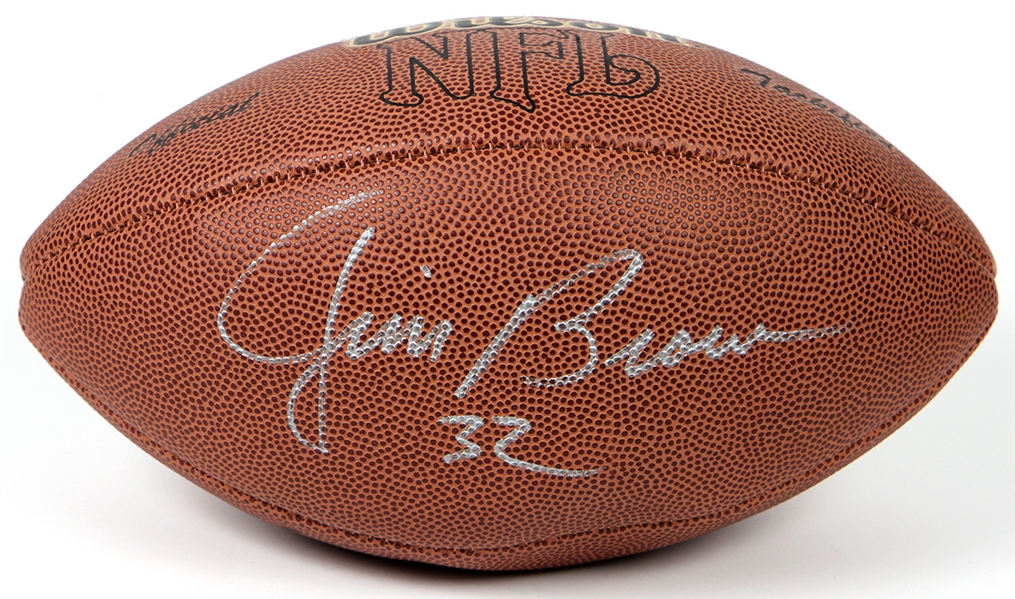 Jim Brown Signed Football JSA Authentication