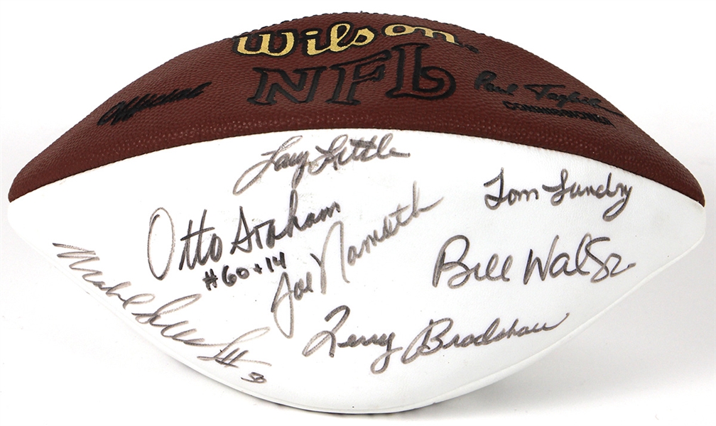 Pro Football Hall of Fame Multi-Signed Football (24 Signatures)