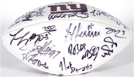 2002 New York Giants Team Signed Football