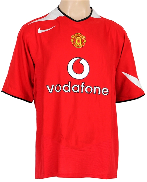 Cristiano Ronaldo Match Worn Warm-Up Manchester United Vodafone Jersey