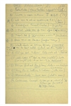 John Lennon Handwritten To-Do "F.B.I." List Frank Caiazzo LOA