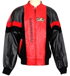 Michael Jackson Owned & Worn "Dangerous Tour" Featuring "Heal the World" Custom Red and Black Leather Tour Jacket