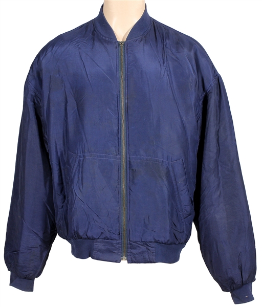 Michael Jackson Owned & Worn Blue Bomber-Style Jacket