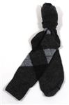 Michael Jackson Owned & Worn Grey Argyle Socks