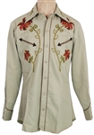 Elvis Presley  Owned and Worn Western Embroidered Shirt