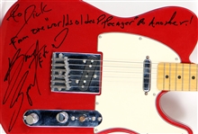 Bruce Springsteen River Tour Stage Used Fender Telecaster Guitar Signed and Inscribed to Dick Clark 