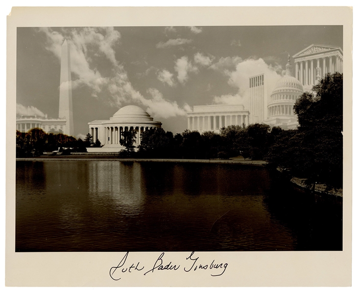 Ruth Bader Ginsburg Signed Photograph JSA 