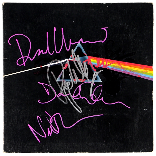 Pink Floyd Full Signed "Dark Side of the Moon" Album JSA